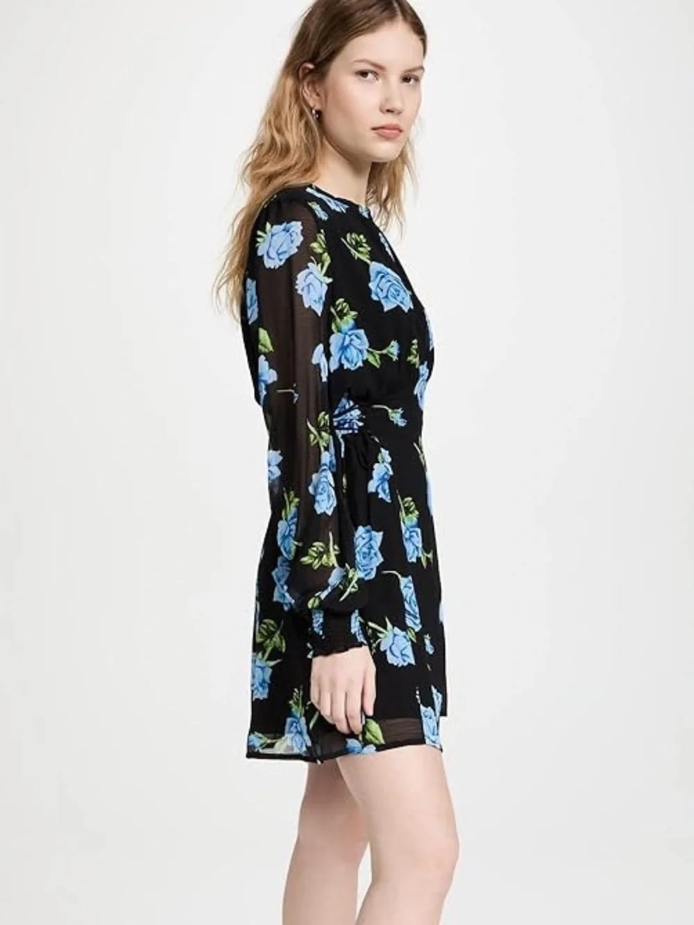 Free People Samantha Lace Up Mini Dress